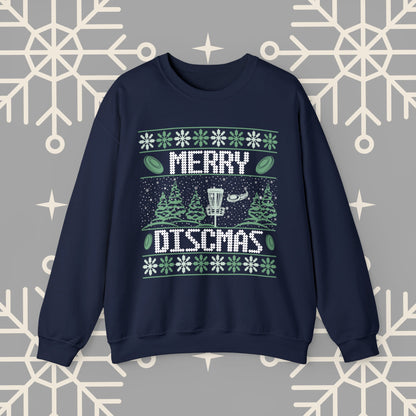 Merry Discmas Ugly Christmas , Disc Golf Christmas Sweatshirt, Funny Christmas , Gift for Disc Golfer, Disc Golf Shirt for Men
