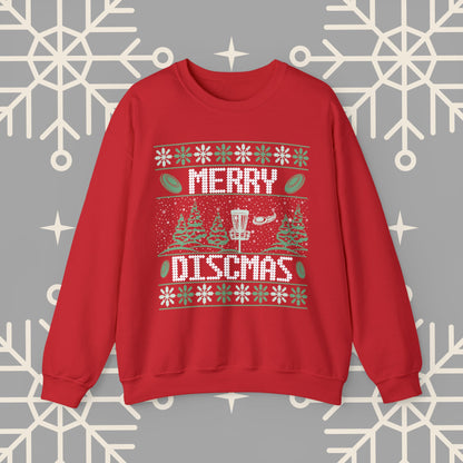 Merry Discmas Ugly Christmas , Disc Golf Christmas Sweatshirt, Funny Christmas , Gift for Disc Golfer, Disc Golf Shirt for Men