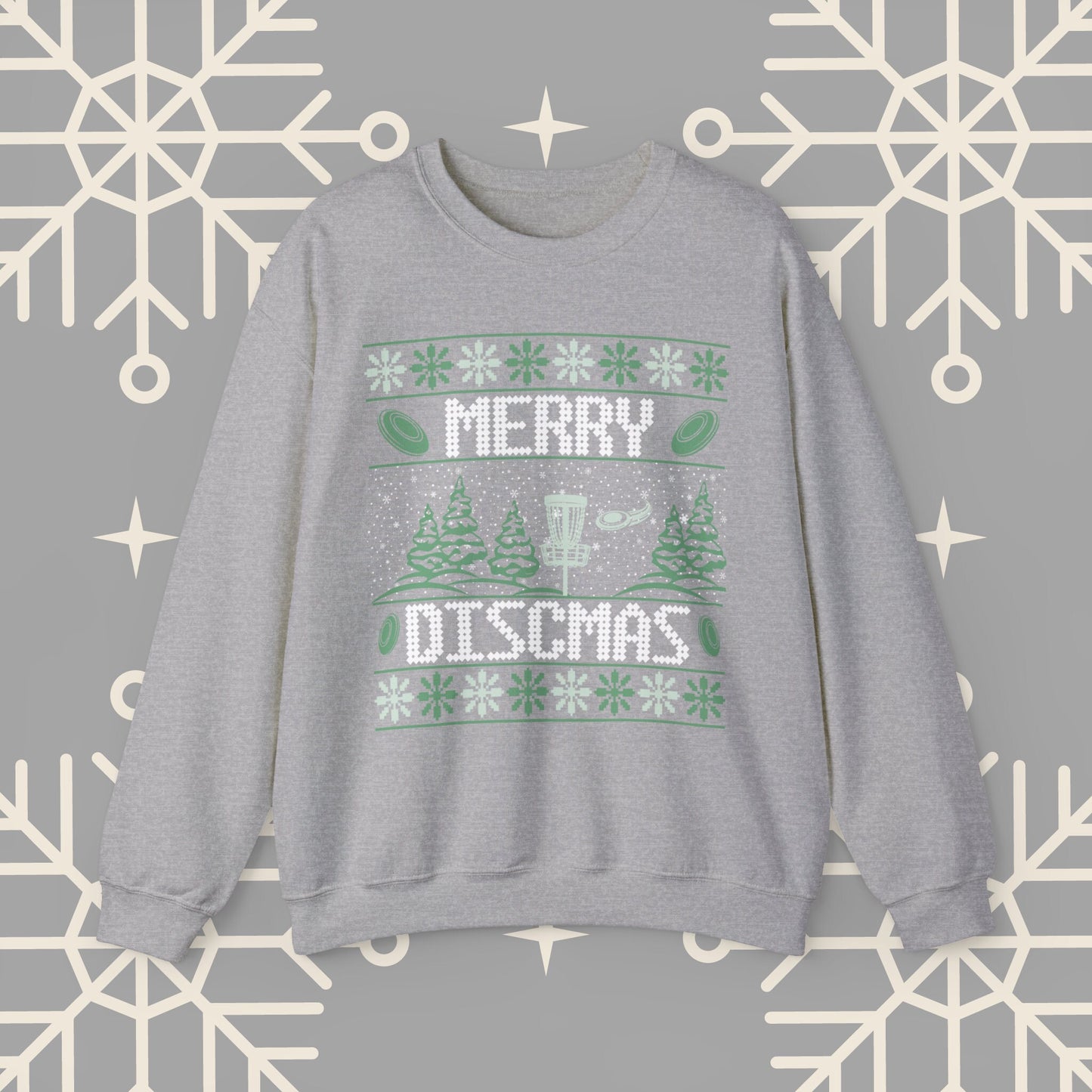 Merry Discmas Ugly Christmas , Disc Golf Christmas Sweatshirt, Funny Christmas , Gift for Disc Golfer, Disc Golf Shirt for Men