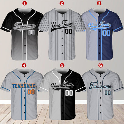 Personalized Team Name And Number Baseball Jersey, Custom Baseball Jersey Shirt, Baseball Jersey Uniform For Baseball Fans Baseball Lovers