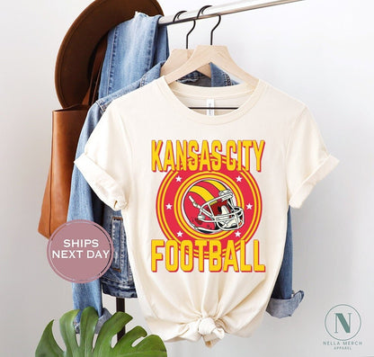 Retro Kansas City Football Shirt, Vintage Kansas City Football Shirt, Kansas City Football Women Shirt, Kansas City Football Toddler Shirt