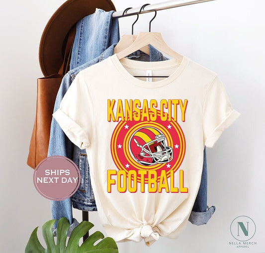 Retro Kansas City Football Shirt, Vintage Kansas City Football Shirt, Kansas City Football Women Shirt, Kansas City Football Toddler Shirt