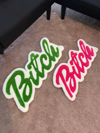 Bitch Rug,Custom name rug ,Dorm room decor , Funny Gift for Friends, Tufted rug, Funky trendy decor