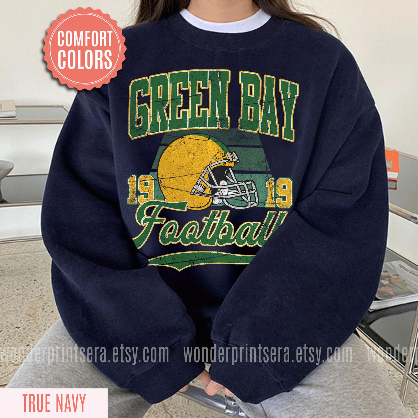 Funny Green Bay Football Sweatshirt, Retro Sports Fan Shirt, Game Day Gift Tee, Green Bay Mascot Sweatshirt, Green Bay Football Fan Shirt