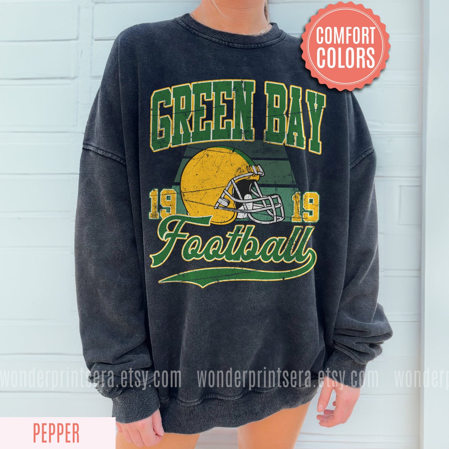 Funny Green Bay Football Sweatshirt, Retro Sports Fan Shirt, Game Day Gift Tee, Green Bay Mascot Sweatshirt, Green Bay Football Fan Shirt