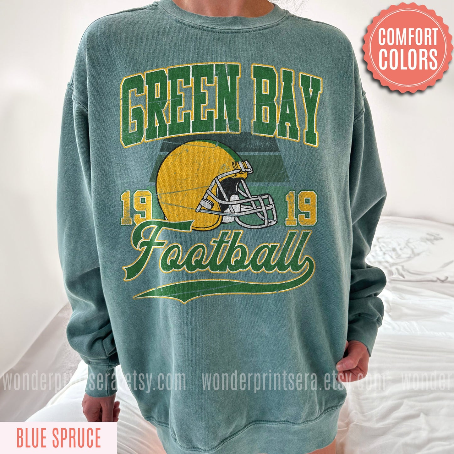 Funny Green Bay Football Sweatshirt, Retro Sports Fan Shirt, Game Day Gift Tee, Green Bay Mascot Sweatshirt, Green Bay Football Fan Shirt