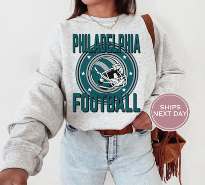 Philadelphia Football Sweatshirt, Vintage Philadelphia Crewneck, Retro Philadelphia Sweatshirt, Philadelphia Toddler Crewneck
