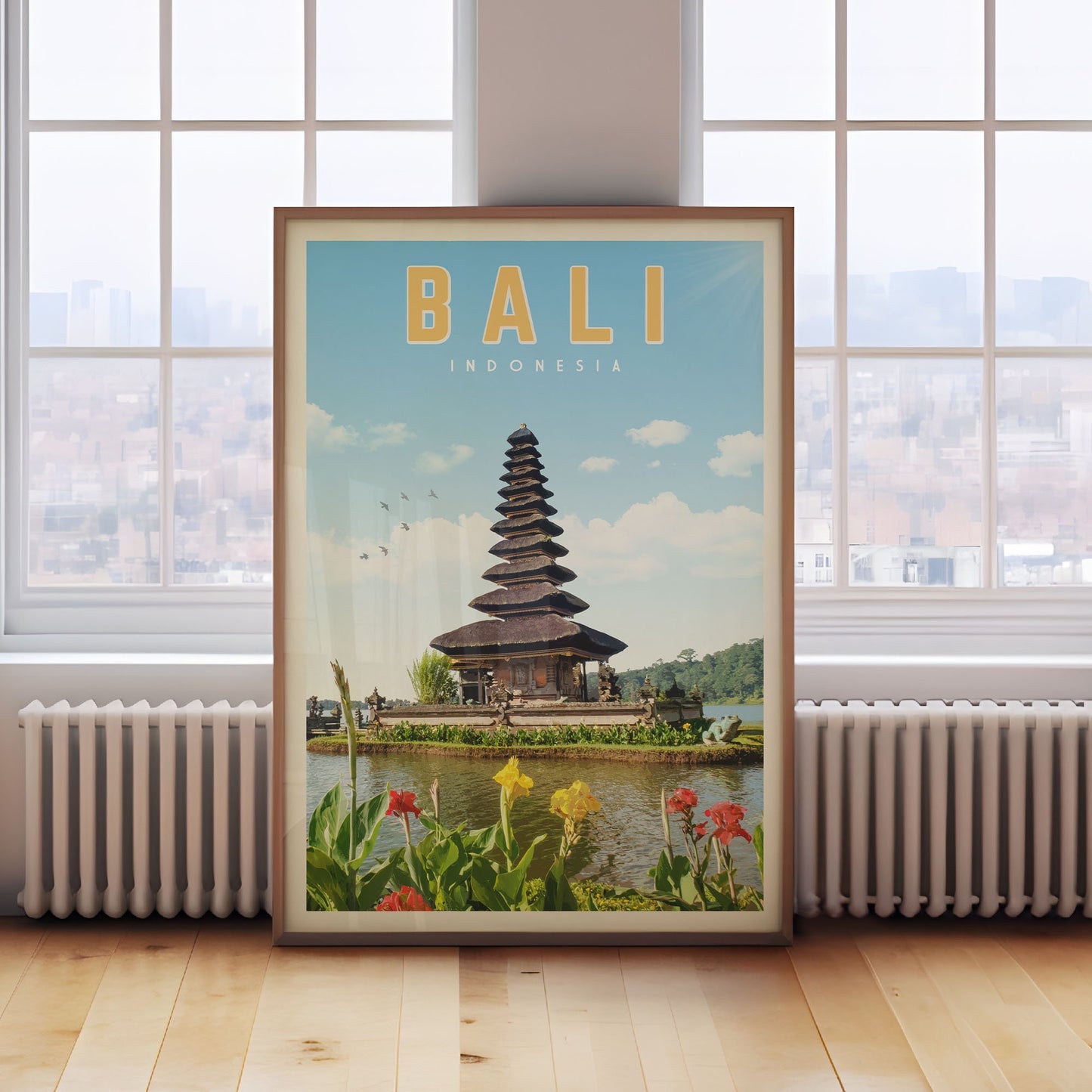 Bali Decor, Bali Travel Poster, Bali Wall Art, Bali Indonesia Print, Bali Home Decor, Bali Print, Bali Painting,  Bali Map