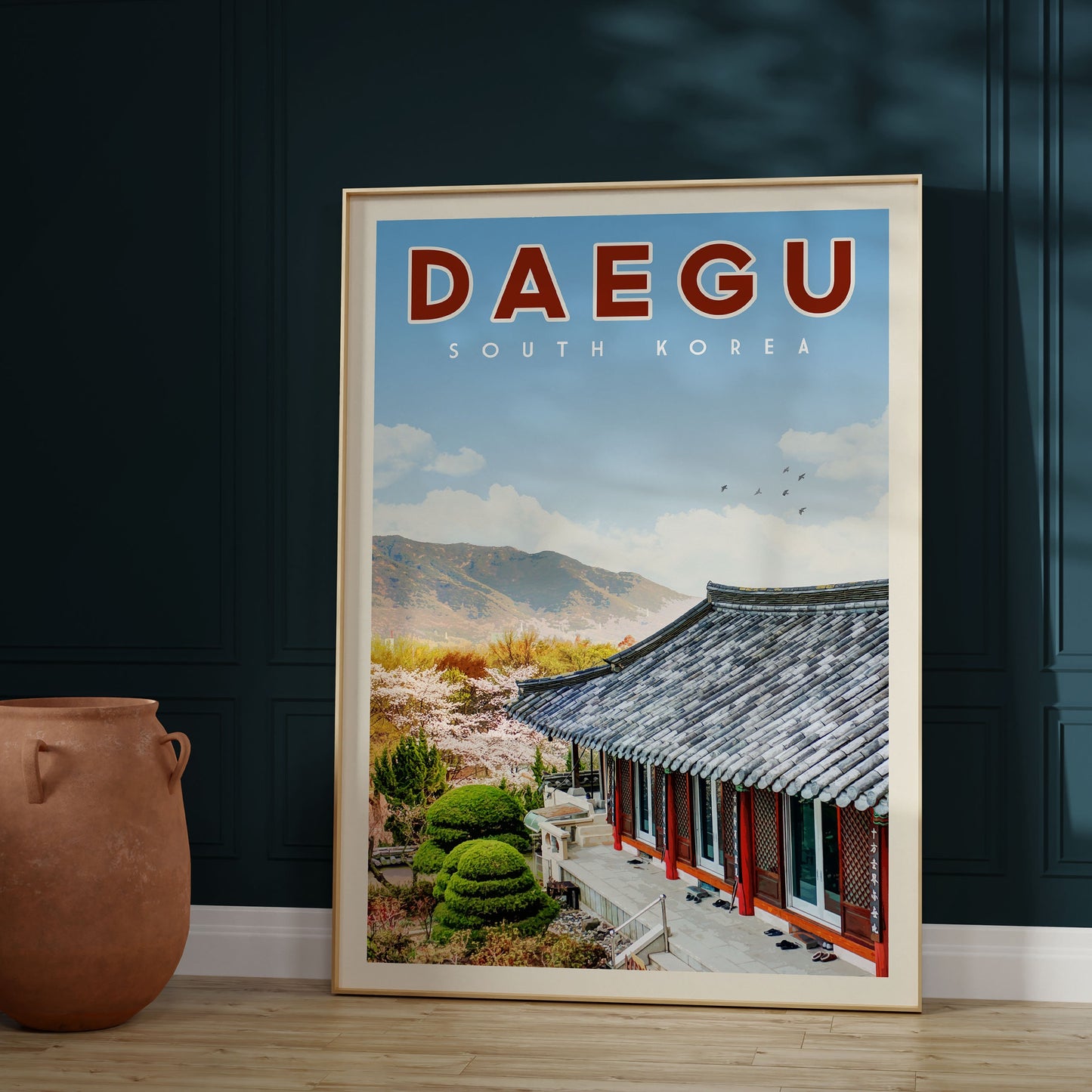 Daegu South Korea Poster, Daegu Print, South Korea Wall Art, Daegu Travel Poster