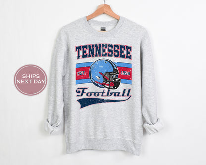 Tennessee Football Sweatshirt, Vintage Tennessee Crewneck, Retro Tennessee Sweatshirt, Tennessee Varsity Sweatshirt, Tennessee Longsleeve