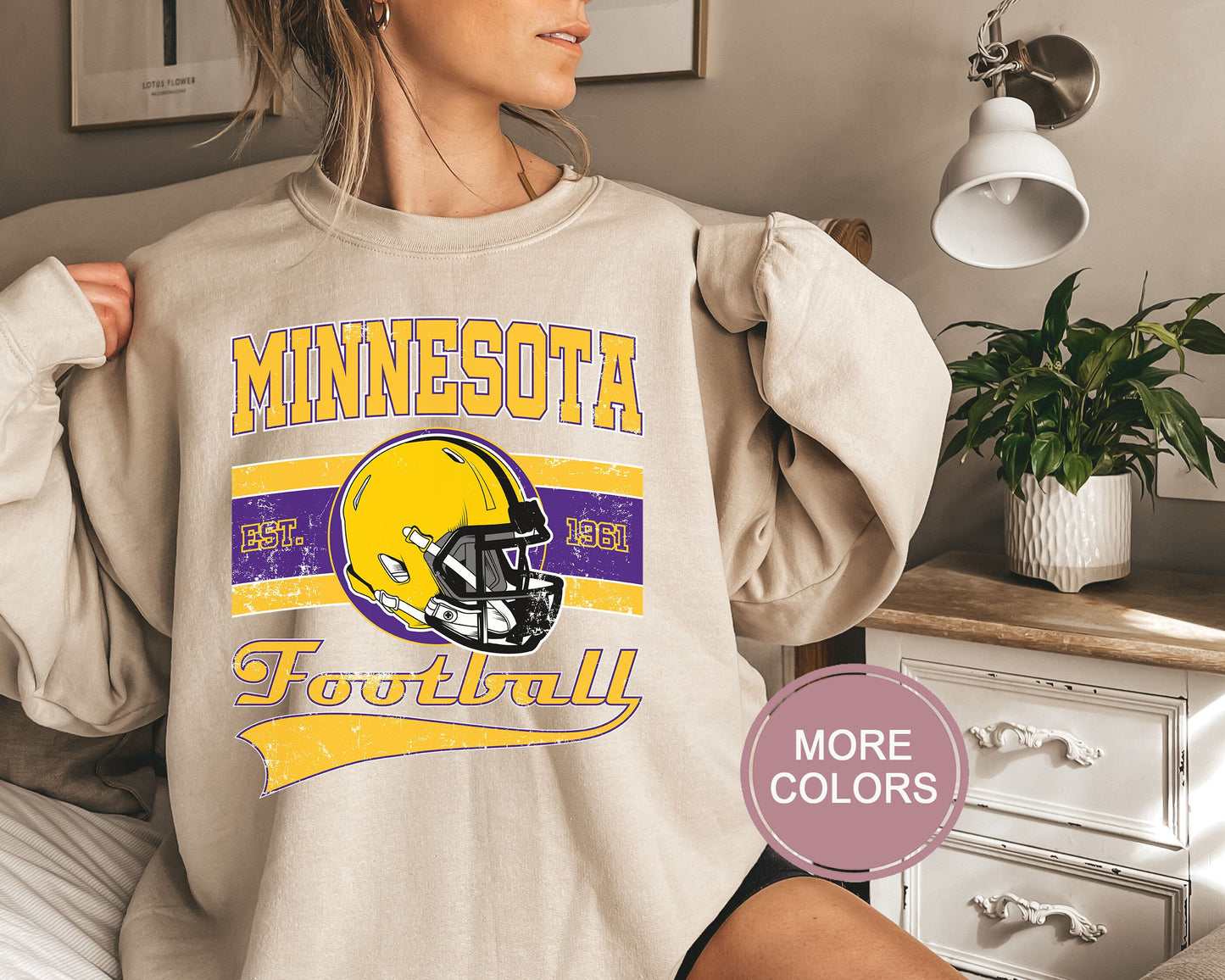 Minnesota Football Sweatshirt, Vintage Minnesota Crewneck, Retro Minnesota Sweatshirt, Minnesota Varsity Sweatshirt, Minnesota Longsleeve