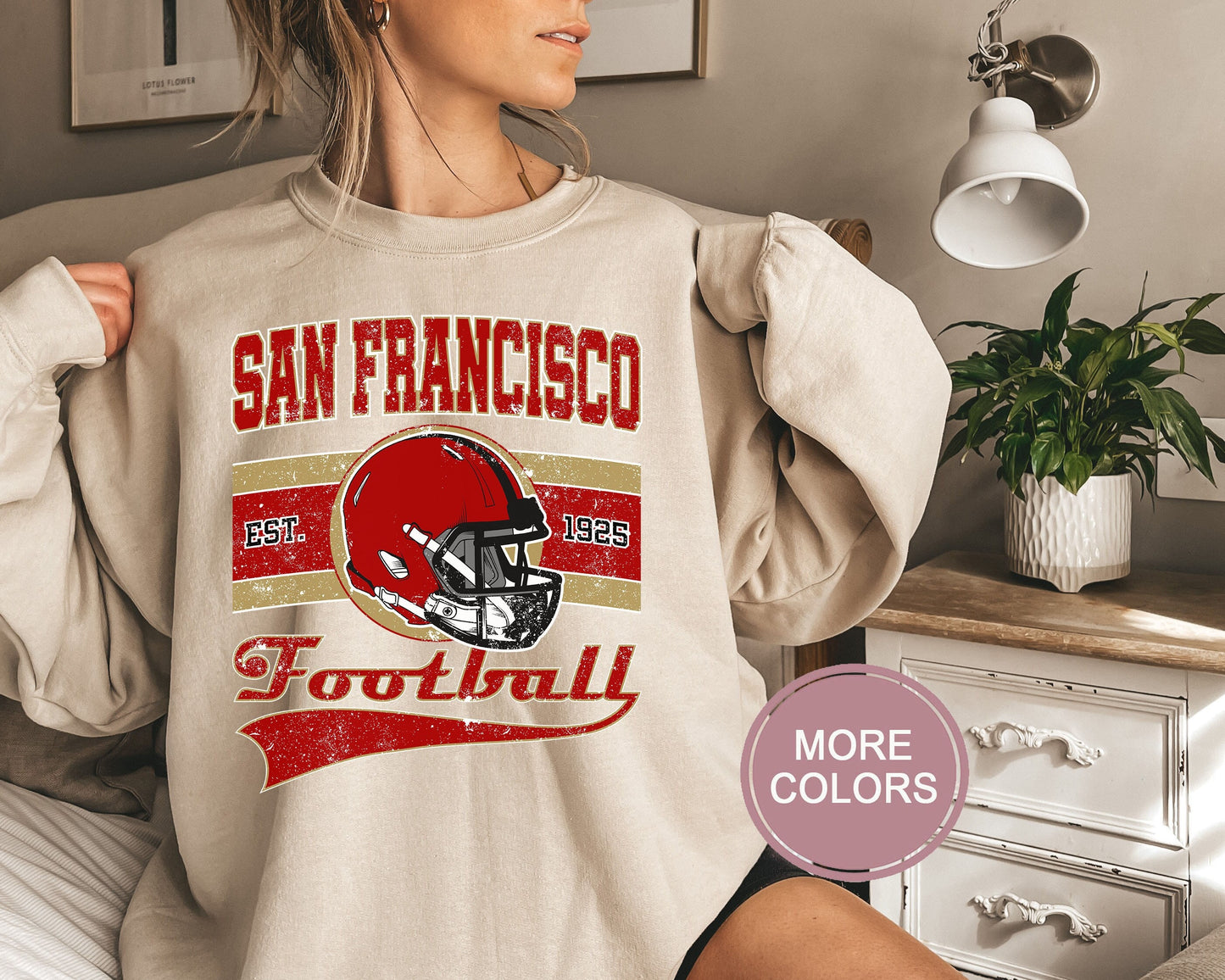 San Francisco Football Sweatshirt, Vintage San Francisco Crewneck, Retro San Francisco Sweatshirt, San Francisco Toddler Crewneck