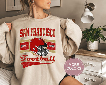San Francisco Football Sweatshirt, Vintage San Francisco Crewneck, Retro San Francisco Sweatshirt, San Francisco Toddler Crewneck