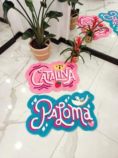 Custom Handmade Tufted Rug, Customized Business Logo