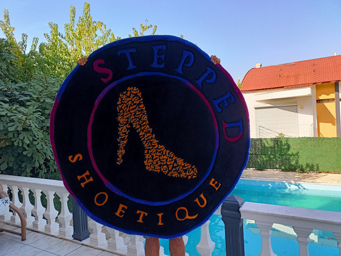 Custom Handmade Tufted Rug, Customized Business Logo