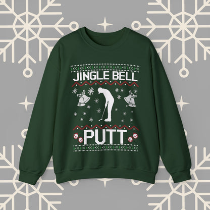 Jingle Bell Putt Christmas Golf Sweatshirt, Ugly Christmas , Golf Christmas Sweatshirt, Golf Christmas Gifts, Golf Holiday .