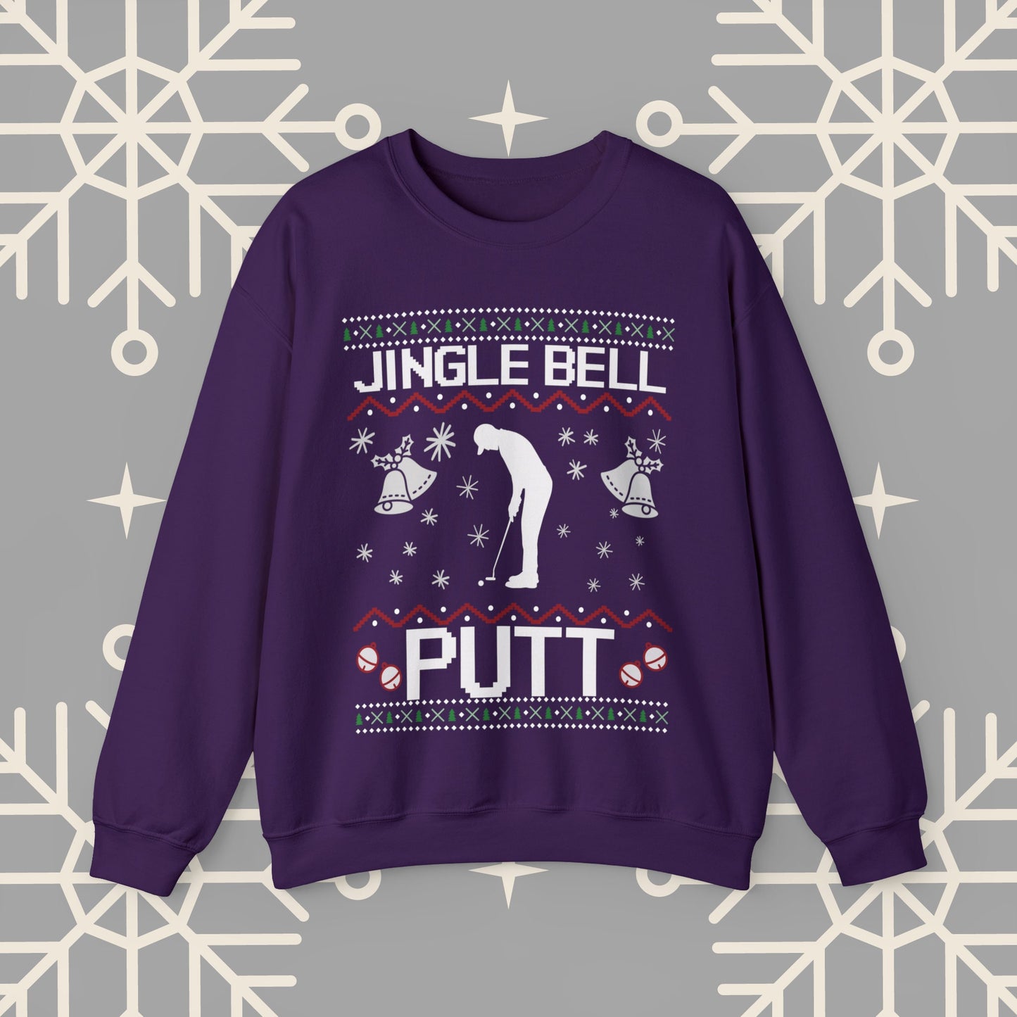 Jingle Bell Putt Christmas Golf Sweatshirt, Ugly Christmas , Golf Christmas Sweatshirt, Golf Christmas Gifts, Golf Holiday .