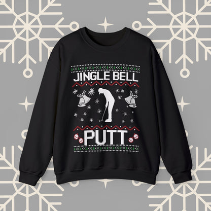 Jingle Bell Putt Christmas Golf Sweatshirt, Ugly Christmas , Golf Christmas Sweatshirt, Golf Christmas Gifts, Golf Holiday .