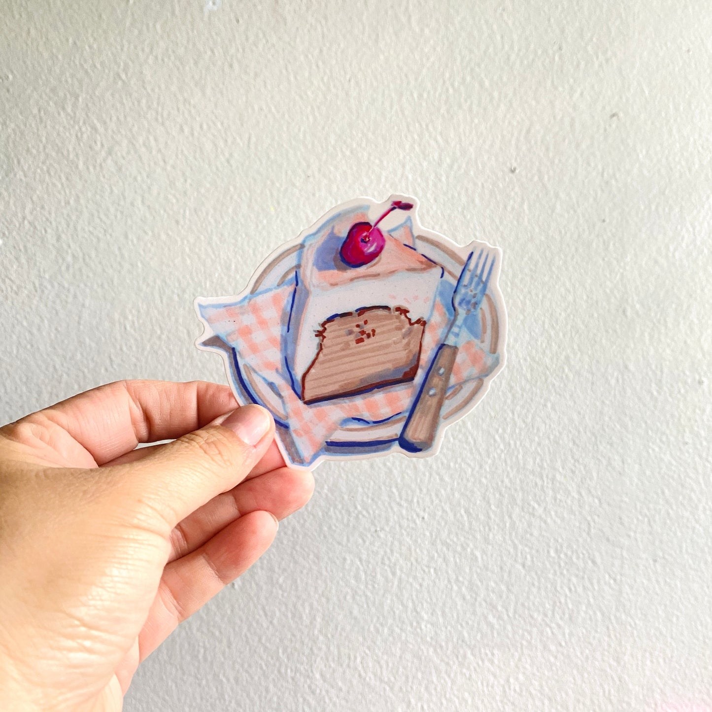 Cake Plate Vinyl Sticker Decal | Waterproof  Weatherproof | Foodie Stickers