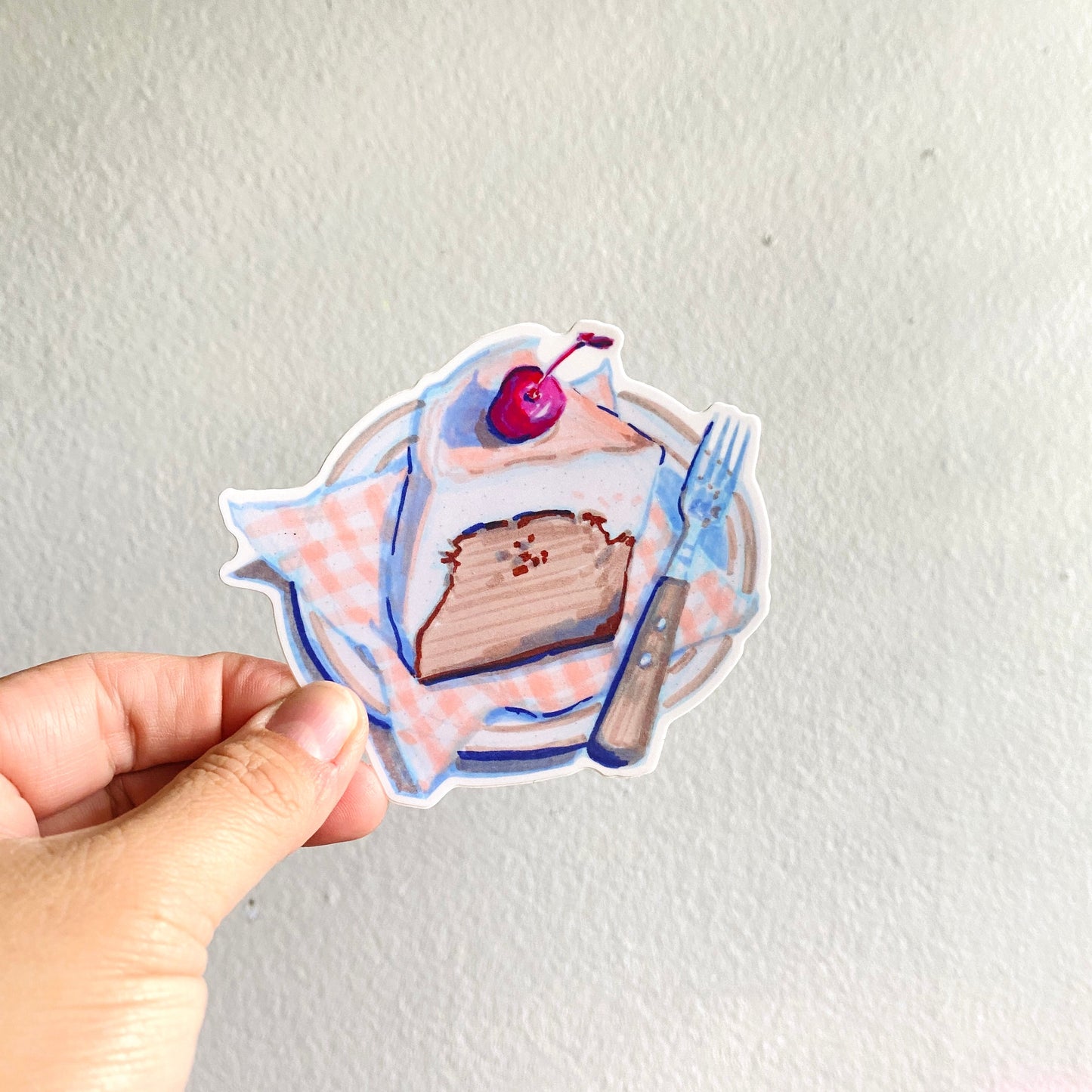 Cake Plate Vinyl Sticker Decal | Waterproof  Weatherproof | Foodie Stickers