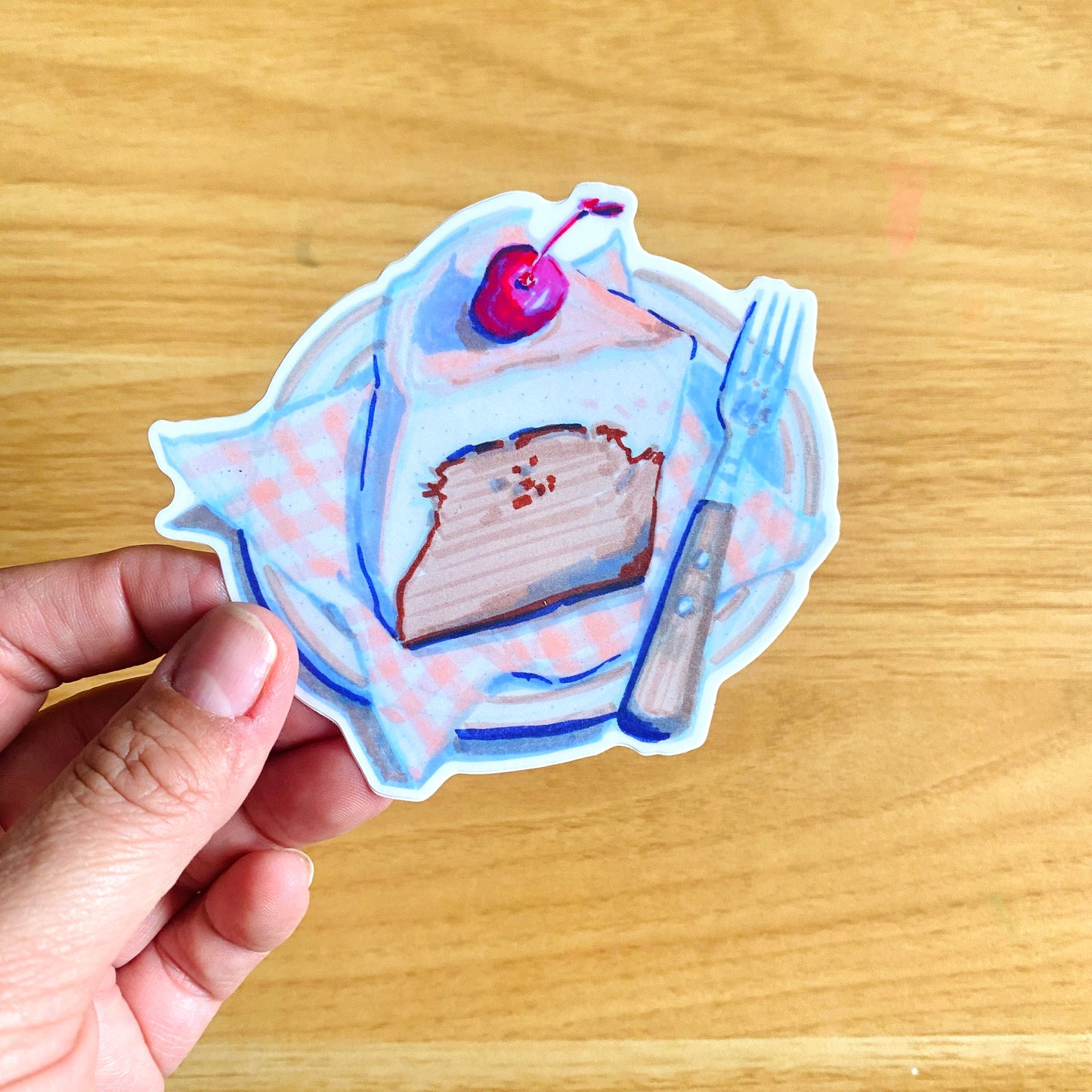 Cake Plate Vinyl Sticker Decal | Waterproof  Weatherproof | Foodie Stickers