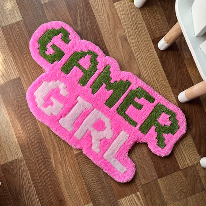 Custom Rugs Decor Rug pink rug gamer girl rug
