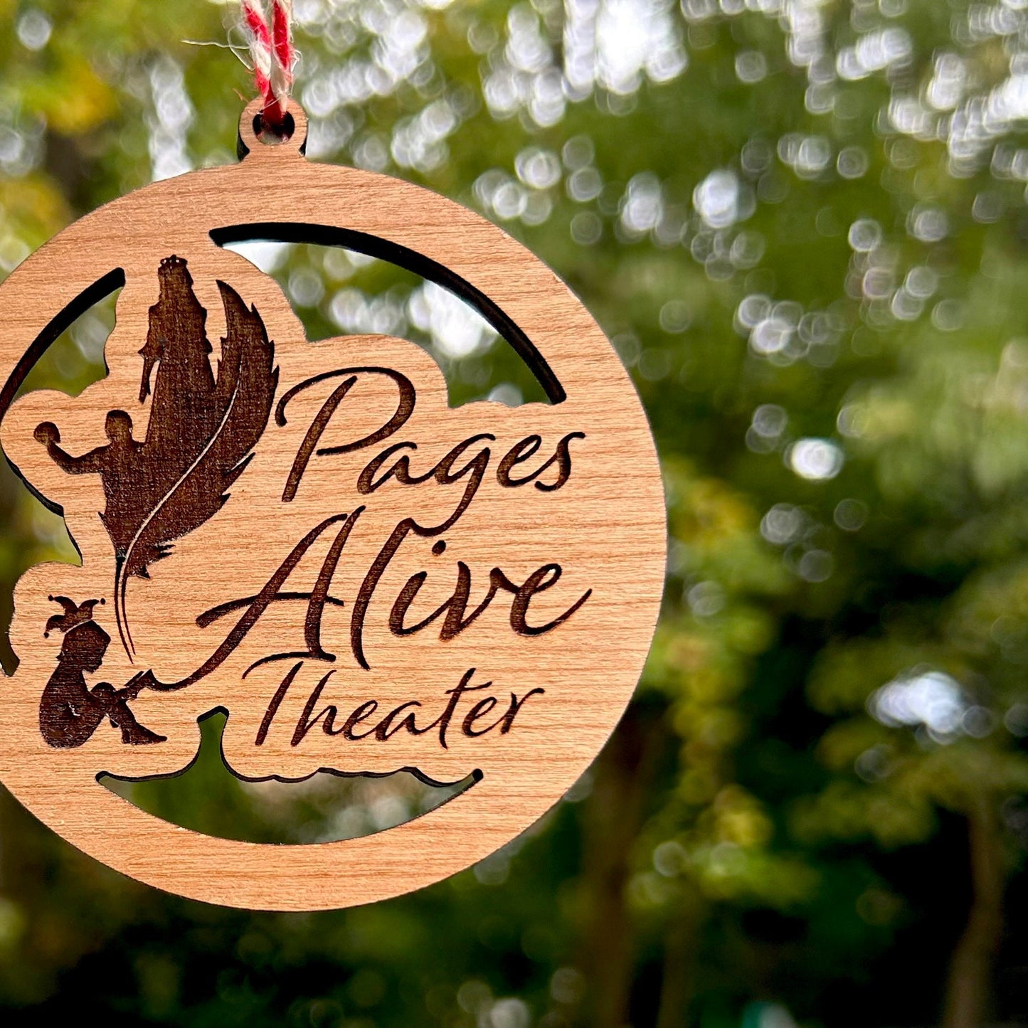 Custom Wood Logo Ornament | Company Gift | Church Gift | Club Gift | School Gift | Engraved Ornament | Team Gift | Gift Shop