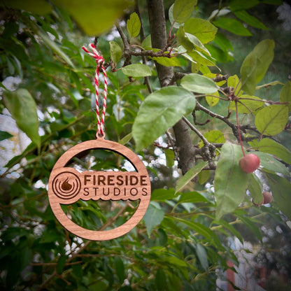 Custom Wood Logo Ornament | Company Gift | Church Gift | Club Gift | School Gift | Engraved Ornament | Team Gift | Gift Shop