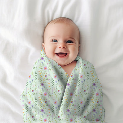 Wildflower Throw Blanket, Floral Throw Blanket, Wildflower Home decor, Botanical Blanket, Country Wildflower Throw Blanket. Floral Decor