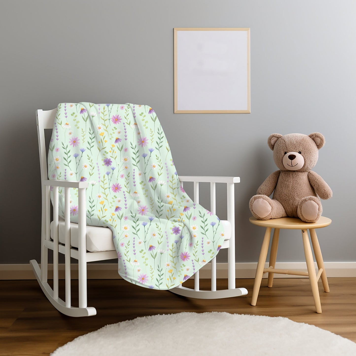 Wildflower Throw Blanket, Floral Throw Blanket, Wildflower Home decor, Botanical Blanket, Country Wildflower Throw Blanket. Floral Decor