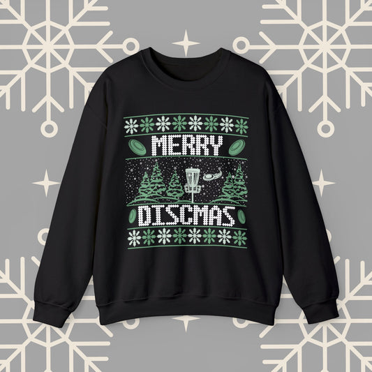 Merry Discmas Ugly Christmas , Disc Golf Christmas Sweatshirt, Funny Christmas , Gift for Disc Golfer, Disc Golf Shirt for Men
