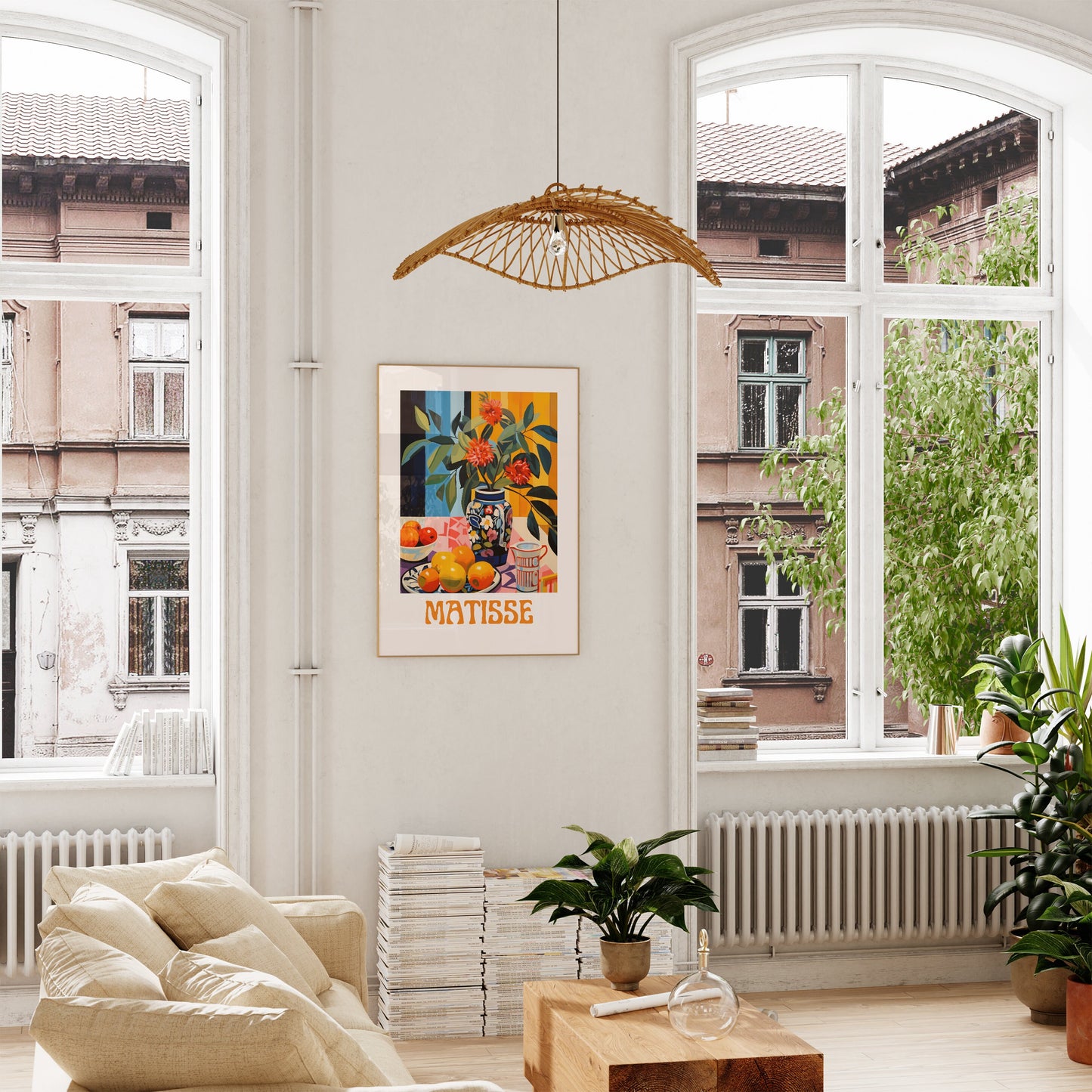 Henri Matisse Print - Aesthetic Matisse Poster for Modern Gallery Exhibition Art, Minimalist Neutral Wall Art, Matisse Cut outs Gift Idea