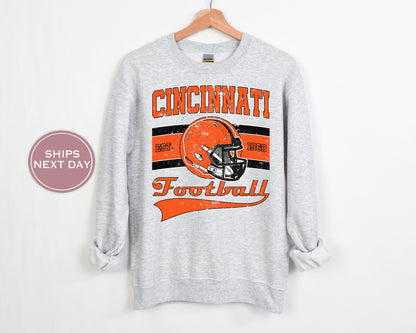 Cincinnati Football Sweatshirt, Vintage Cincinnati Crewneck, Retro Cincinnati Sweatshirt, Cincinnati Toddler Crewneck