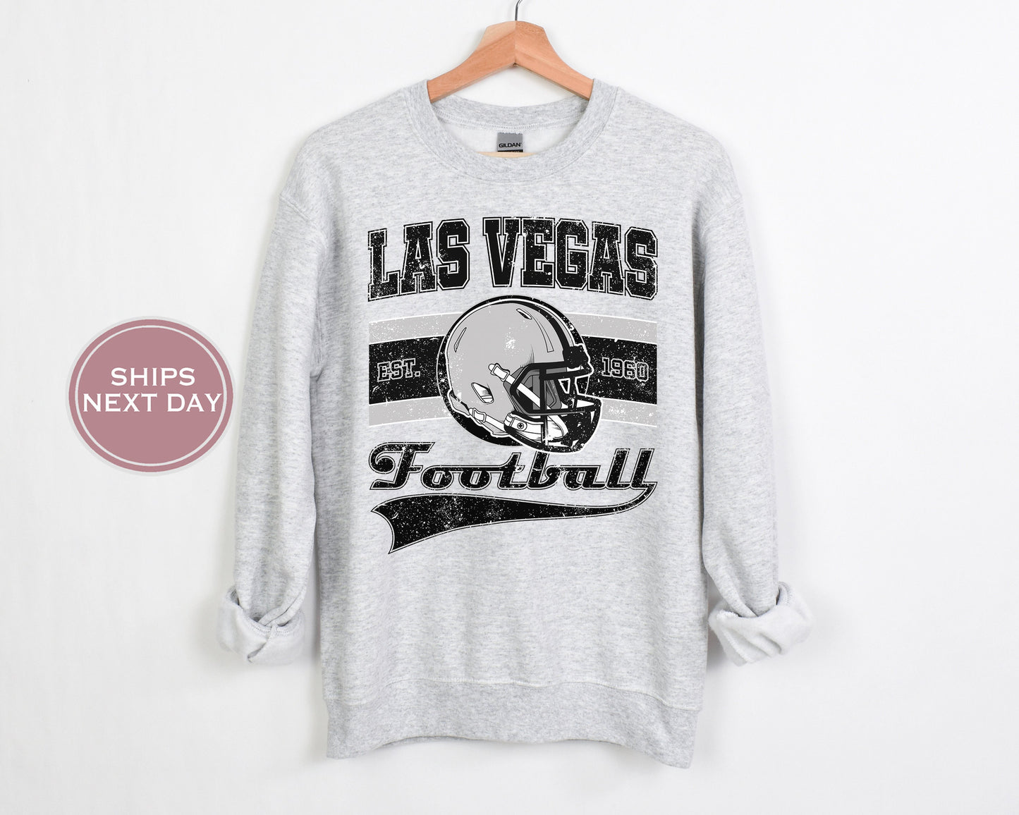 Las Vegas Football Sweatshirt, Vintage Las Vegas  Crewneck, Retro Las Vegas  Sweatshirt, Las Vegas  Varsity Sweatshirt, Las Vegas Longsleeve