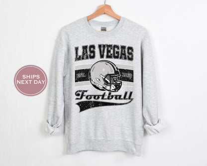 Las Vegas Football Sweatshirt, Vintage Las Vegas  Crewneck, Retro Las Vegas  Sweatshirt, Las Vegas  Varsity Sweatshirt, Las Vegas Longsleeve