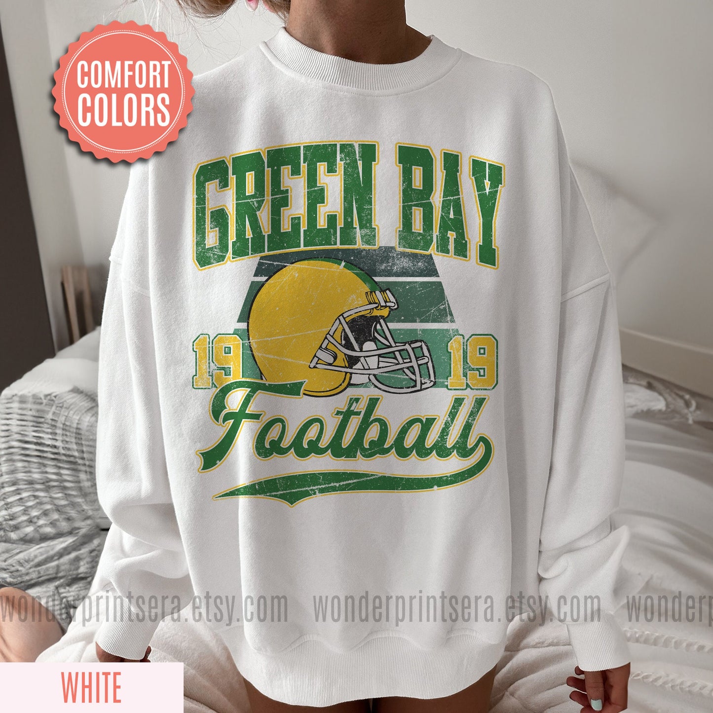Funny Green Bay Football Sweatshirt, Retro Sports Fan Shirt, Game Day Gift Tee, Green Bay Mascot Sweatshirt, Green Bay Football Fan Shirt