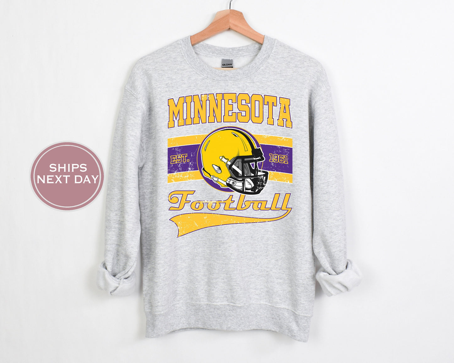 Minnesota Football Sweatshirt, Vintage Minnesota Crewneck, Retro Minnesota Sweatshirt, Minnesota Varsity Sweatshirt, Minnesota Longsleeve