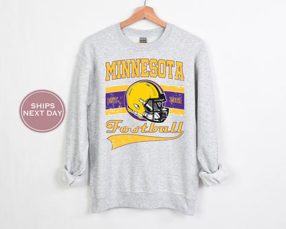 Minnesota Football Sweatshirt, Vintage Minnesota Crewneck, Retro Minnesota Sweatshirt, Minnesota Varsity Sweatshirt, Minnesota Longsleeve