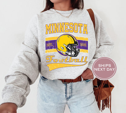 Minnesota Football Sweatshirt, Vintage Minnesota Crewneck, Retro Minnesota Sweatshirt, Minnesota Varsity Sweatshirt, Minnesota Longsleeve