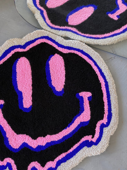 Tufted smile rug, Non-slip tufted rug, Home decor rug