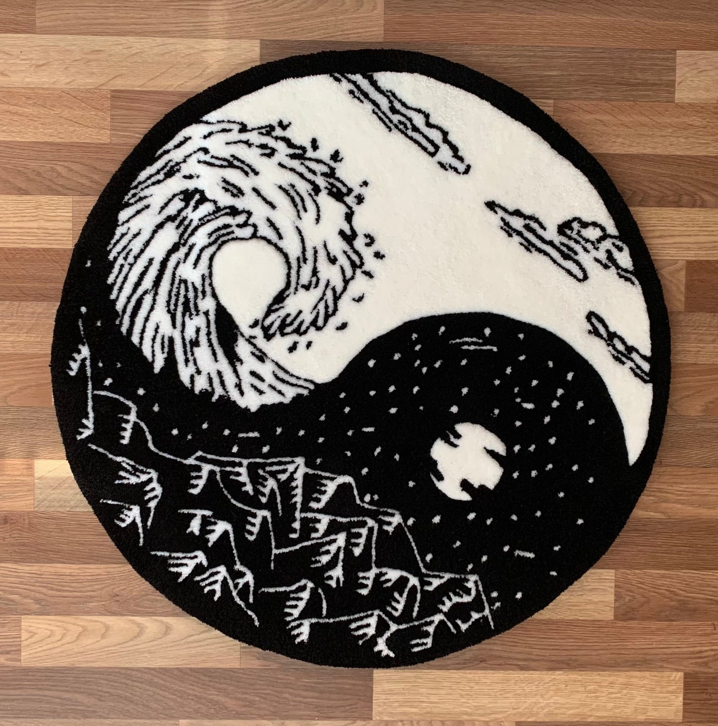 yin yang rug home decor rug custom rug living room decor home decor home decor rug