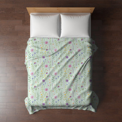 Wildflower Throw Blanket, Floral Throw Blanket, Wildflower Home decor, Botanical Blanket, Country Wildflower Throw Blanket. Floral Decor