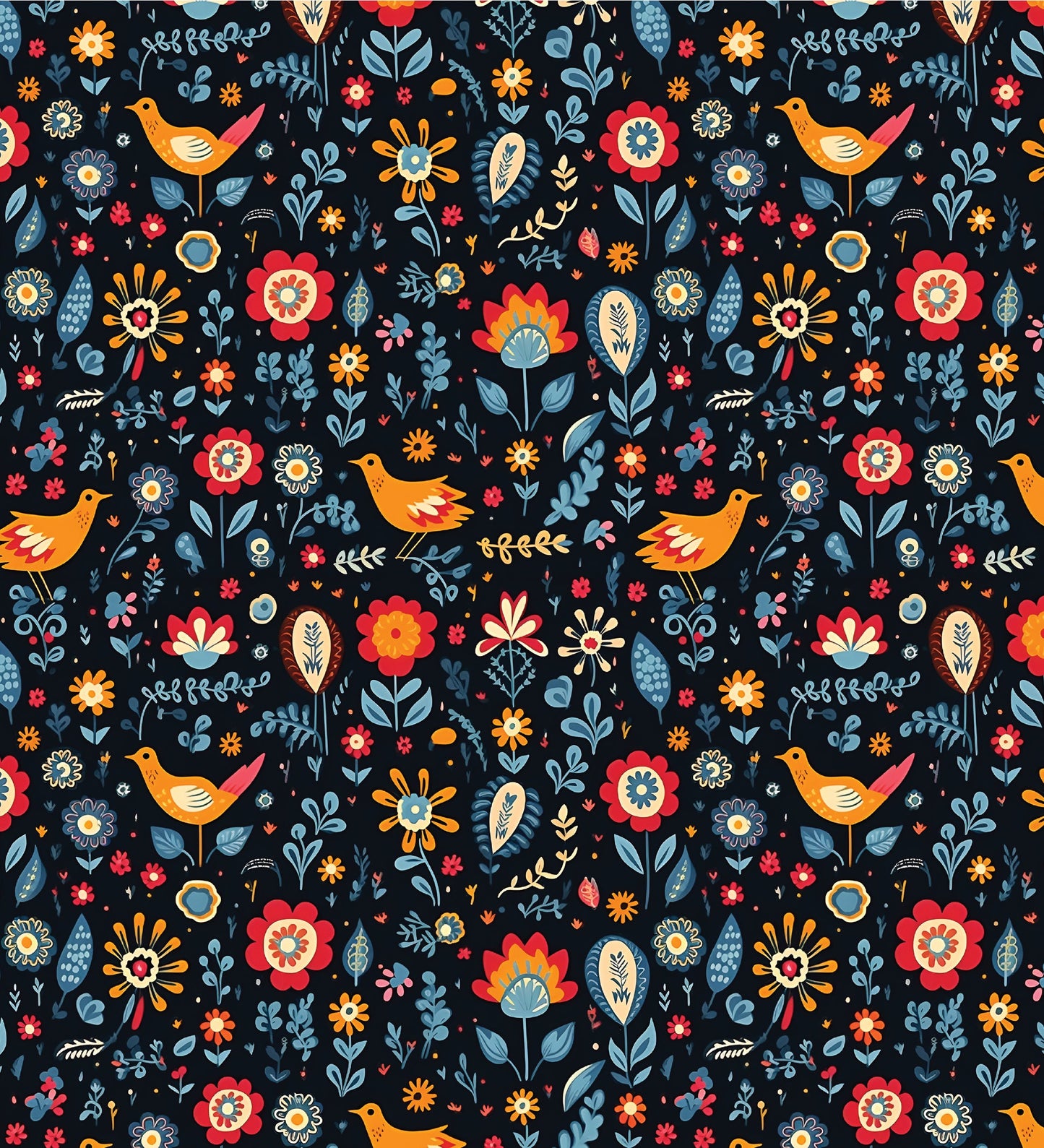 Swedish Folklore Sherpa Fleece Blanket, Scandinavian Bird Images Blanket, Nordic Design Sherpa Blanket, Swedish  Forest Images Blanket