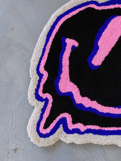 Tufted smile rug, Non-slip tufted rug, Home decor rug