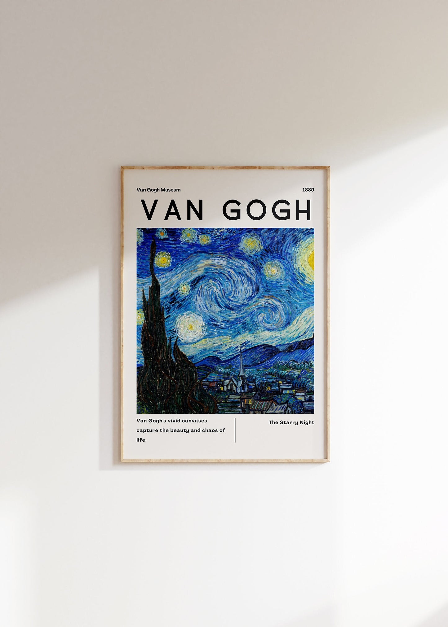 Vincent Van Gogh Poster - Modern Exhibition Wall Art, Van Gogh Print as Classic Art Painting, Impressionist Print as Trendy Home Decor