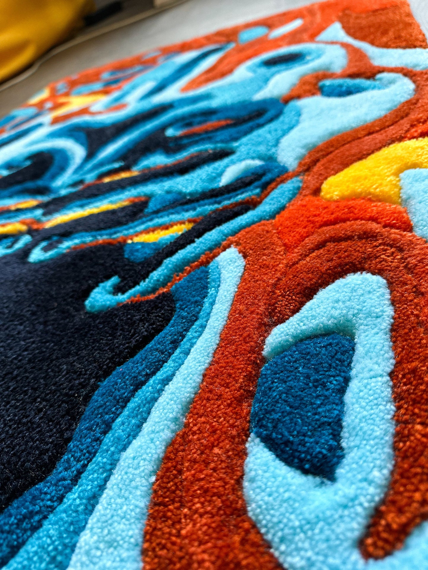 Body art rug | Lovely style rugs | Termal body art | Custom Rugs | tufted rug |