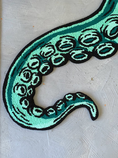 Octopus Tentacle Tufted Rug, Living room floor mat, Bedroom Rug, Aesthetic Rug, Sea Themed Rug, Realistic Rug, Gift for Her