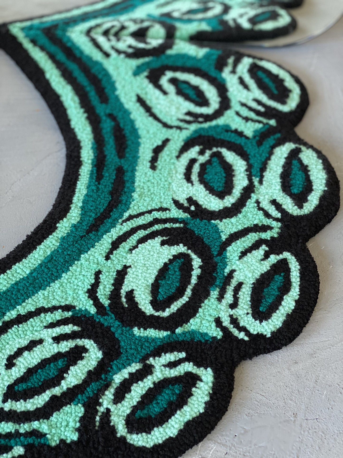Octopus Tentacle Tufted Rug, Living room floor mat, Bedroom Rug, Aesthetic Rug, Sea Themed Rug, Realistic Rug, Gift for Her