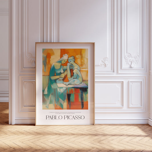 Pablo Picasso Poster, Abstract Vintage Art Print, Minimalist Gift Idea, Famous Artist Print, Gallery Picasso Print, Exhibition Line Art