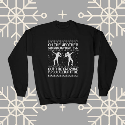 Youth Christmas Football Sweatshirt, Kids Football Ugly Christmas , Funny Christmas , Football Christmas Gifts